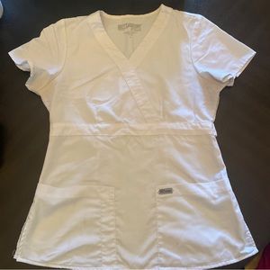 Greys anatomy by barco white womens scrub top small s